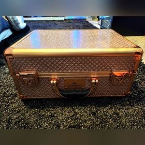 SLAYCASE® PRO VANITY TRAVEL CASE IN ROSE GOLD BLING - IMPRESSIONS